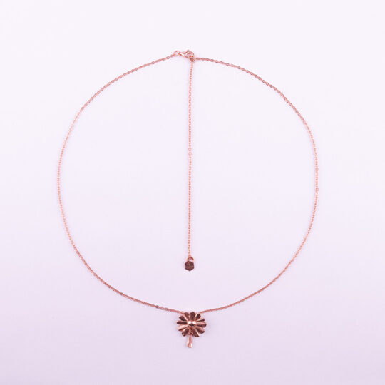 Collana Margherita Pendente Oro Rosa