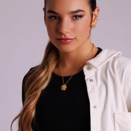 Collana Dalia pendente Oro Giallo