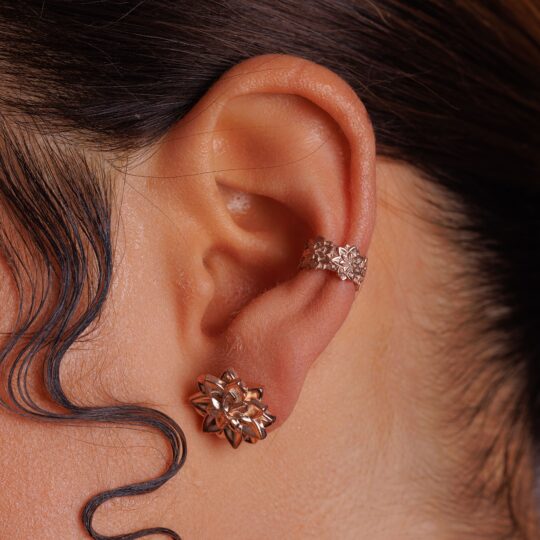 Ear Cuff Dalia Oro Rosa