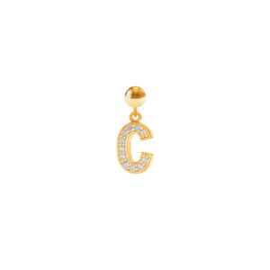 Charm Lettera C Placcato Oro Giallo