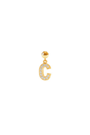 Charm Lettera C Placcato Oro Giallo