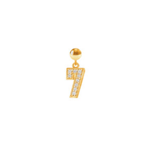 Charm Numero 7 Placcato Oro Giallo