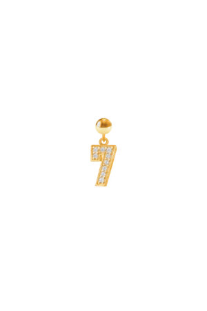 Charm Numero 7 Placcato Oro Giallo