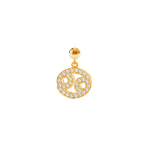 Charm Segno Zodiacale Cancro Placcato Oro Giallo