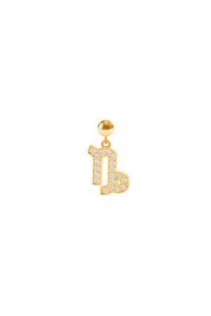 Charm Segno Zodiacale Capricorno Placcato Oro Giallo