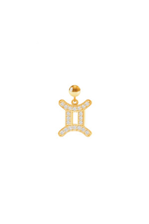Charm Segno Zodiacale Gemelli Placcato Oro Giallo