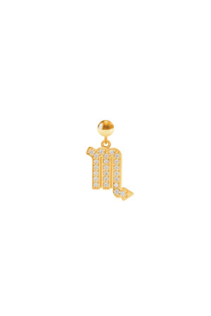 Charm Segno Zodiacale Scorpione Placcato Oro Giallo
