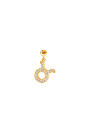 Charm Segno Zodiacale Toro Placcato Oro Giallo