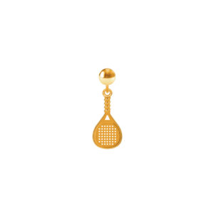 Charm Racchetta da Padel Placcato Oro Giallo
