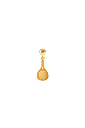 Charm Racchetta da Padel Placcato Oro Giallo