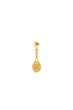 Charm Racchetta da Tennis Placcato Oro Giallo